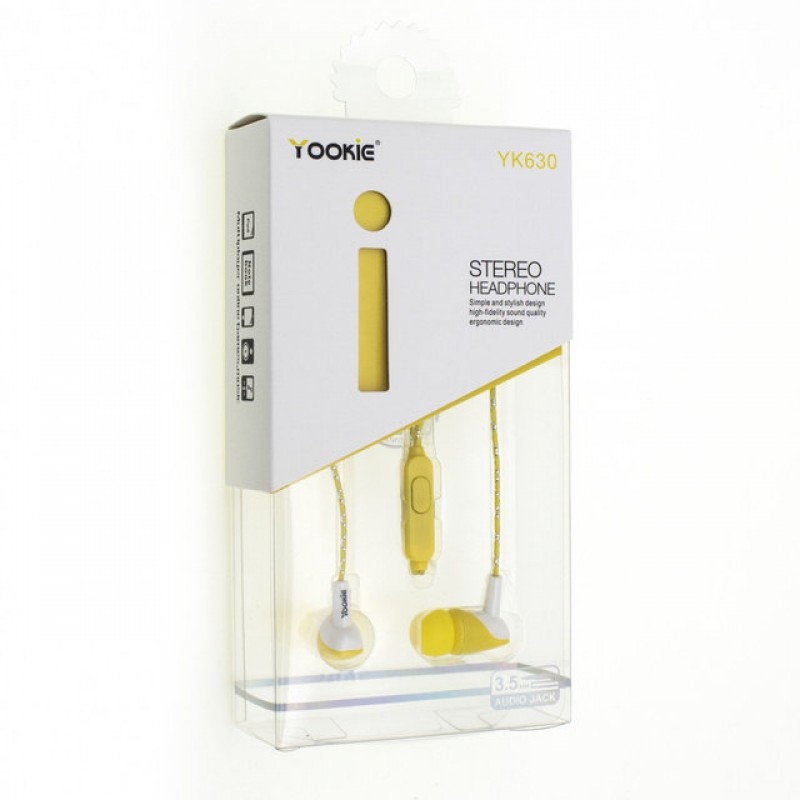 Навушники Yookie YK630 Yellow