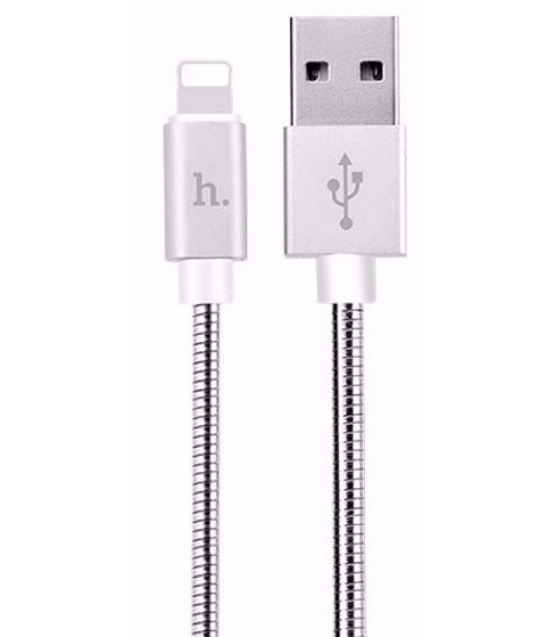 USB кабель Hoco U7 Pandora 0.5m Lightning silver