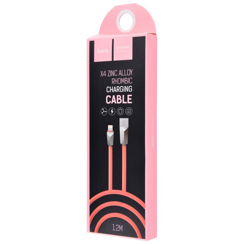 Usb cable Hoco X4 Lightning Pink