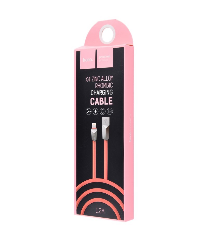 Usb cable Hoco X4 Lightning Pink