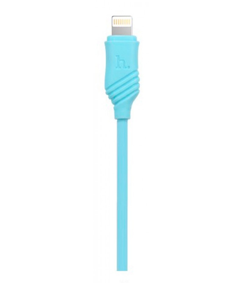 USB кабель Hoco X6 Khaki lightning 1m Blue
