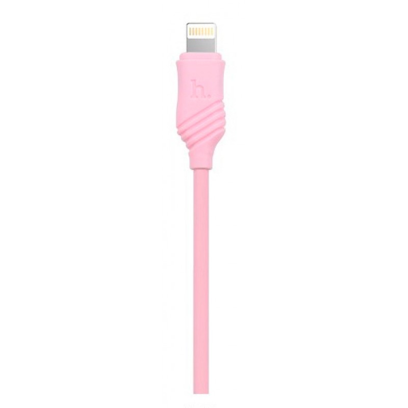 USB кабель Hoco X6 Khaki lightning 1m Pink