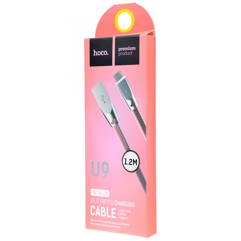 Usb cable Hoco U9 Micro-USB 1,2m pink