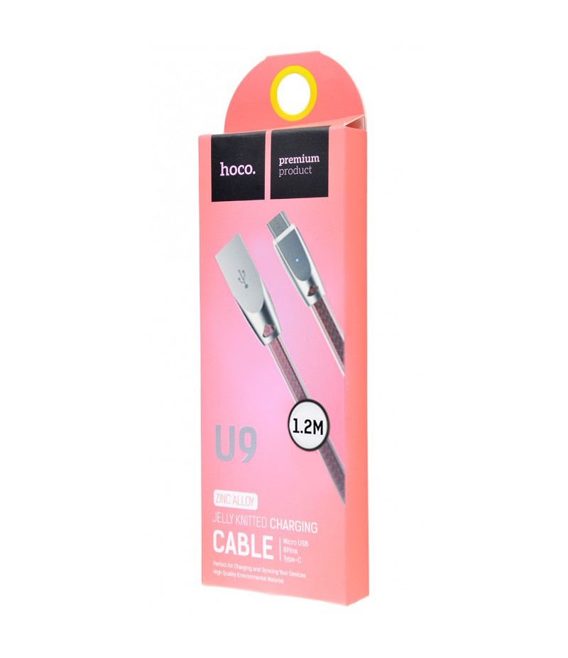 Usb cable Hoco U9 Micro-USB 1,2m pink