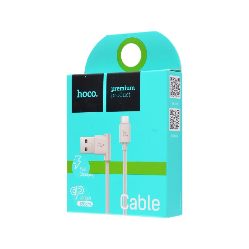 USB кабель Hoco UPM10 microUSB 1,2m White