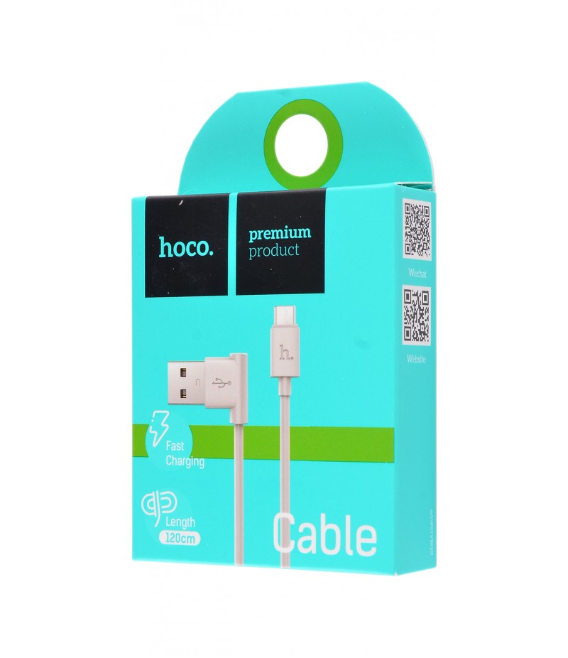 USB кабель Hoco UPM10 microUSB 1,2m White 