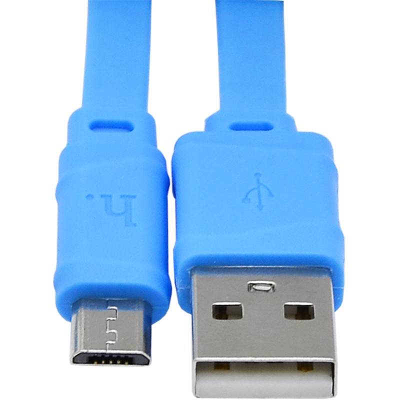 USB кабель Hoco X5 Bamboo microUSB 1m Blue