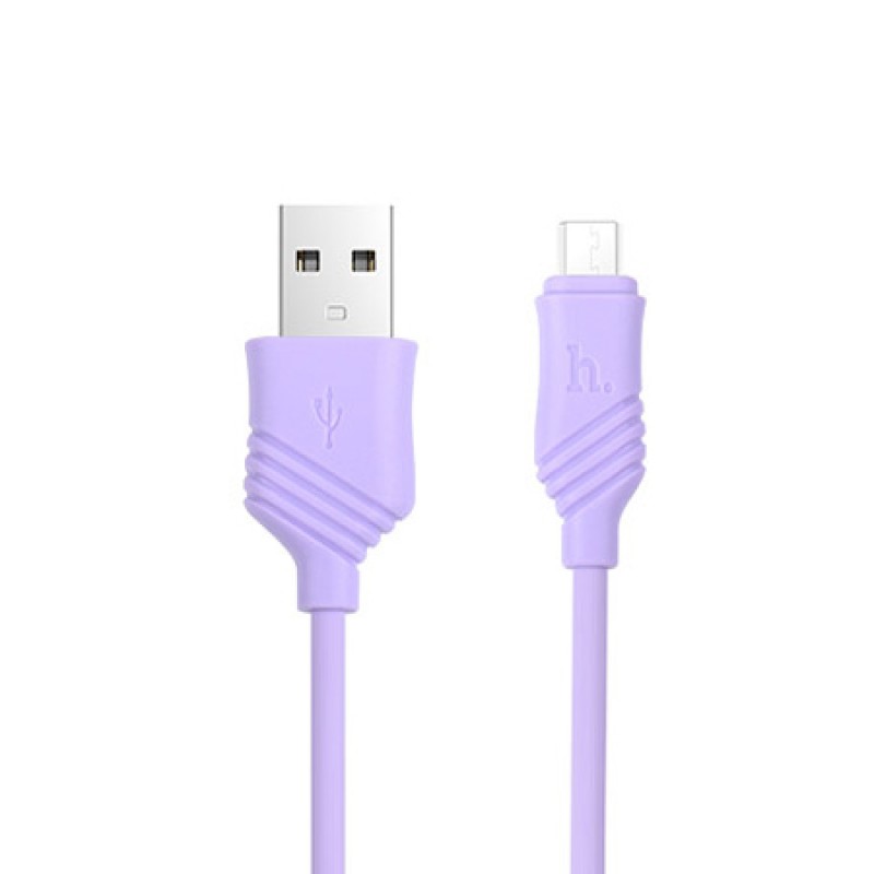 USB кабель Hoco X6 Khaki microUSB 1m Purple