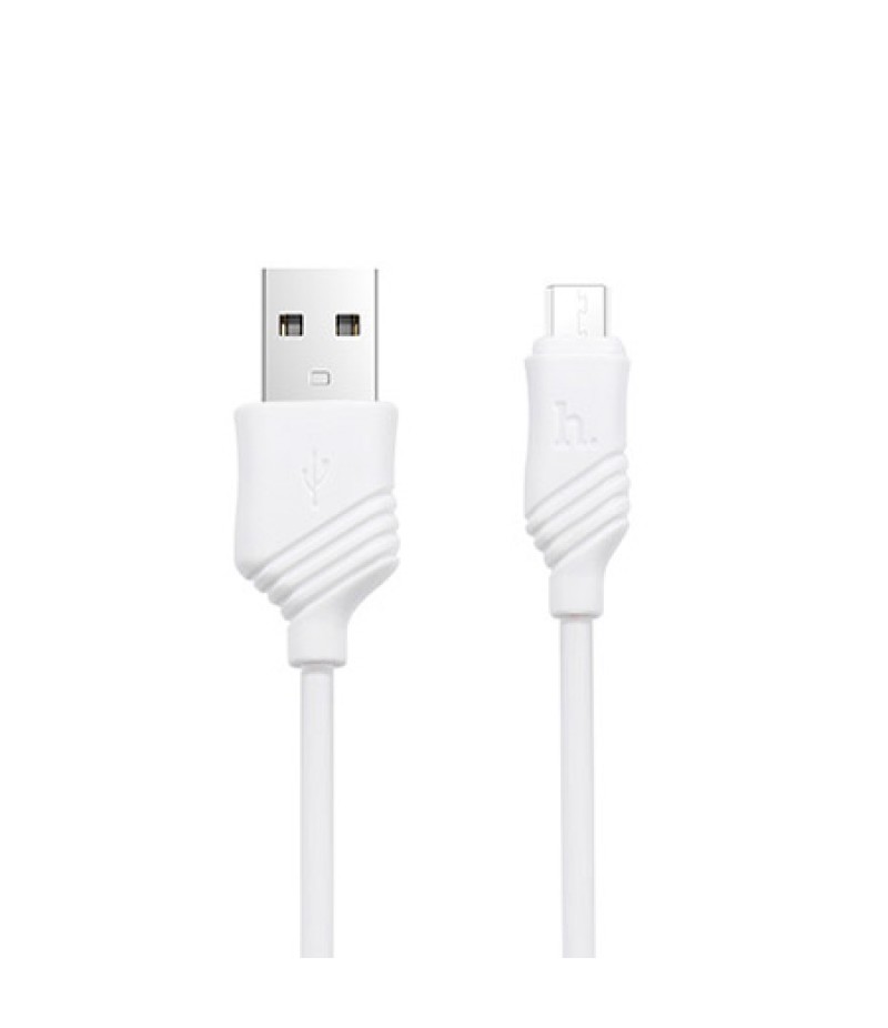 USB кабель Hoco X6 Khaki microUSB 1m White