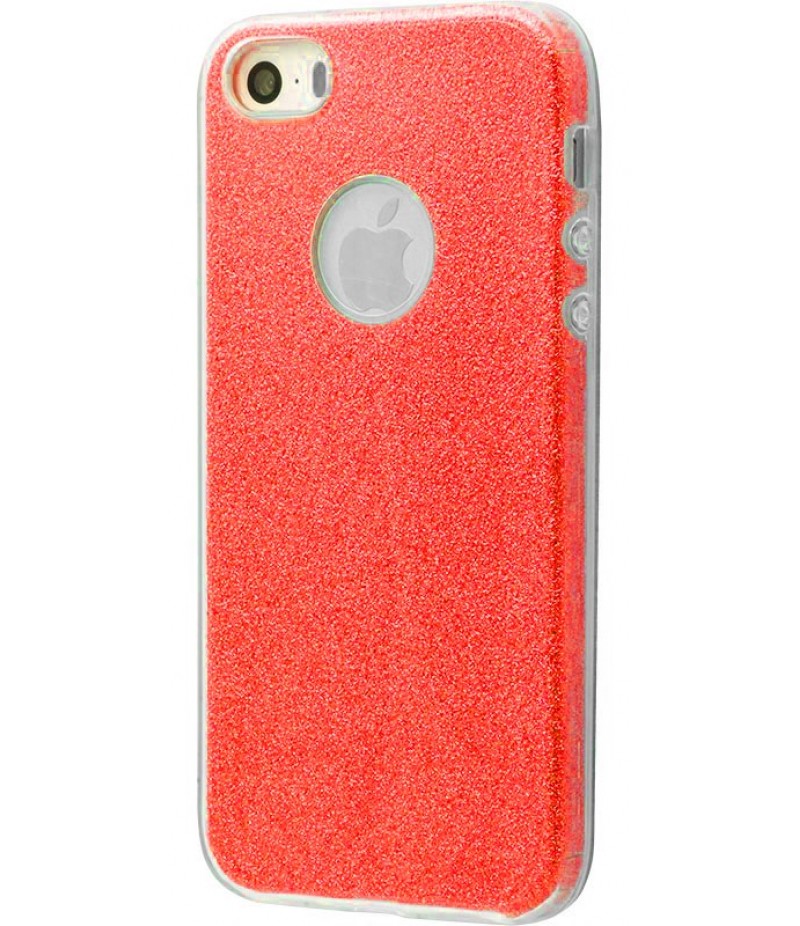 Ударопрочный чехол Shining Glitter iPhone 5 red