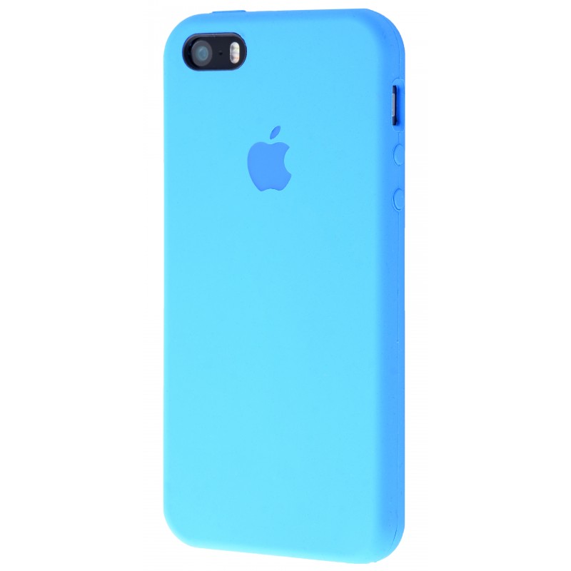 Original silicone case для IPhone 5/5s/SE blue