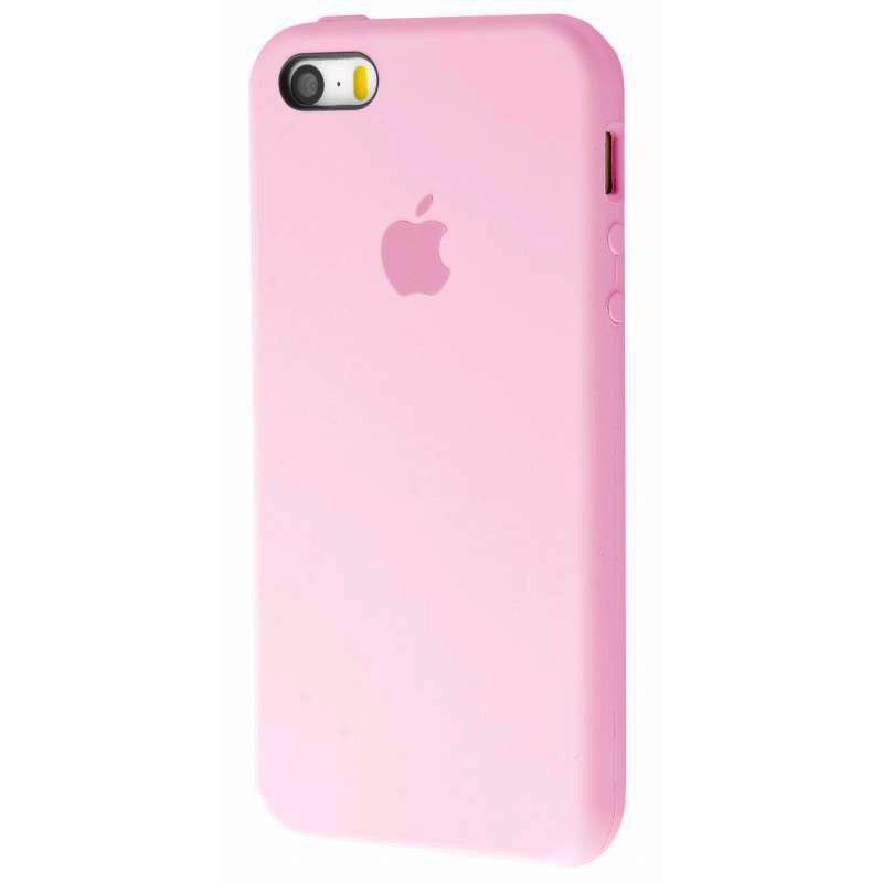 Original silicone case для IPhone 5/5s/SE pink