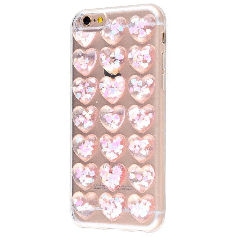 Confetti Heart (TPU) iPhone 6/6s Pink