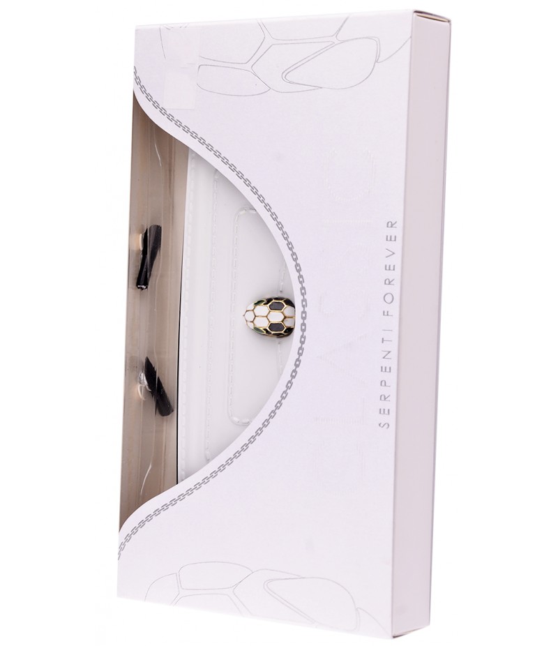 Bvlgary Flap Cover Serpenti Forever iPhone 6/6s White
