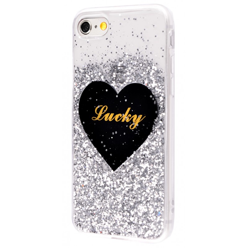 Diamond Hearts Lucky (TPU) iPhone 6/6s White