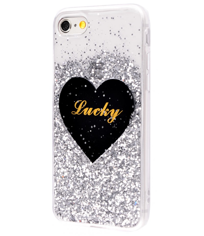 Diamond Hearts Lucky (TPU) iPhone 6/6s White