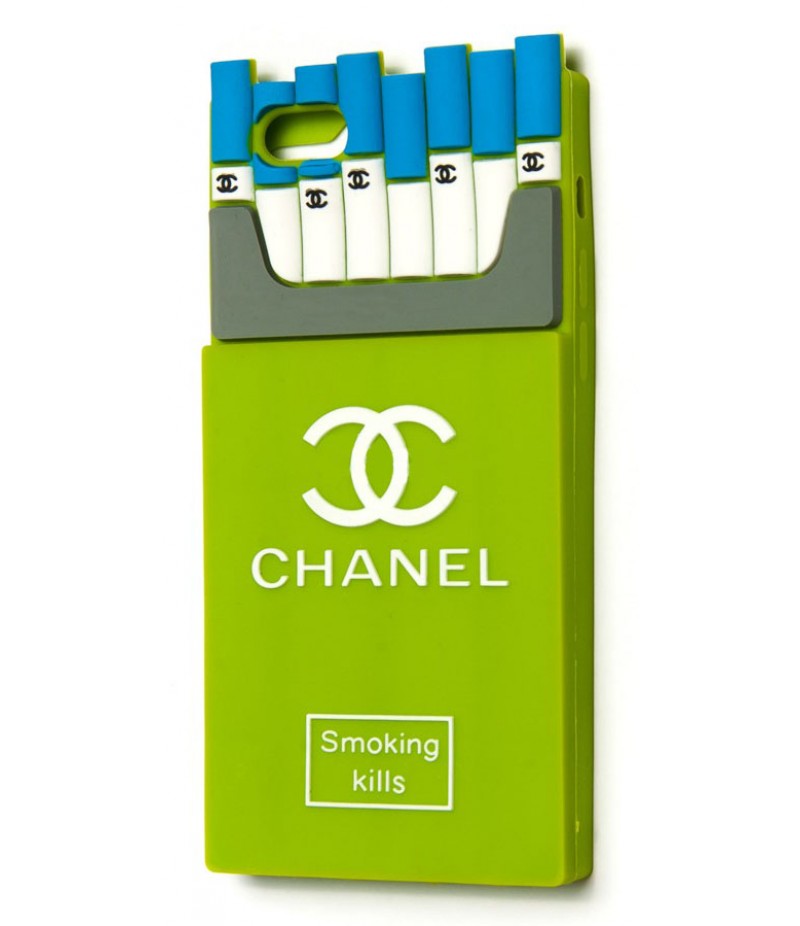 3D чохол Chanel Cigaretts iPhone 6 green