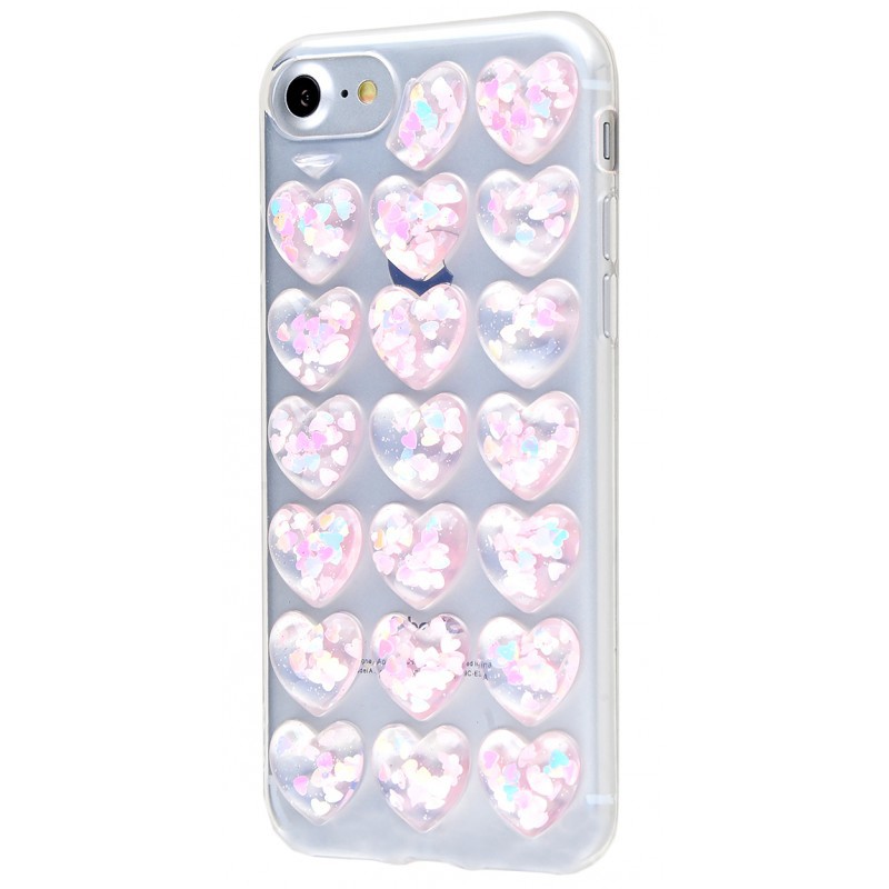 Confetti Heart (TPU) iPhone 7/8 Pink