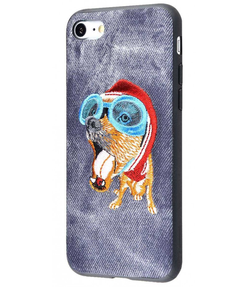 Embroider Animals Jeans iPhone 7/8 02
