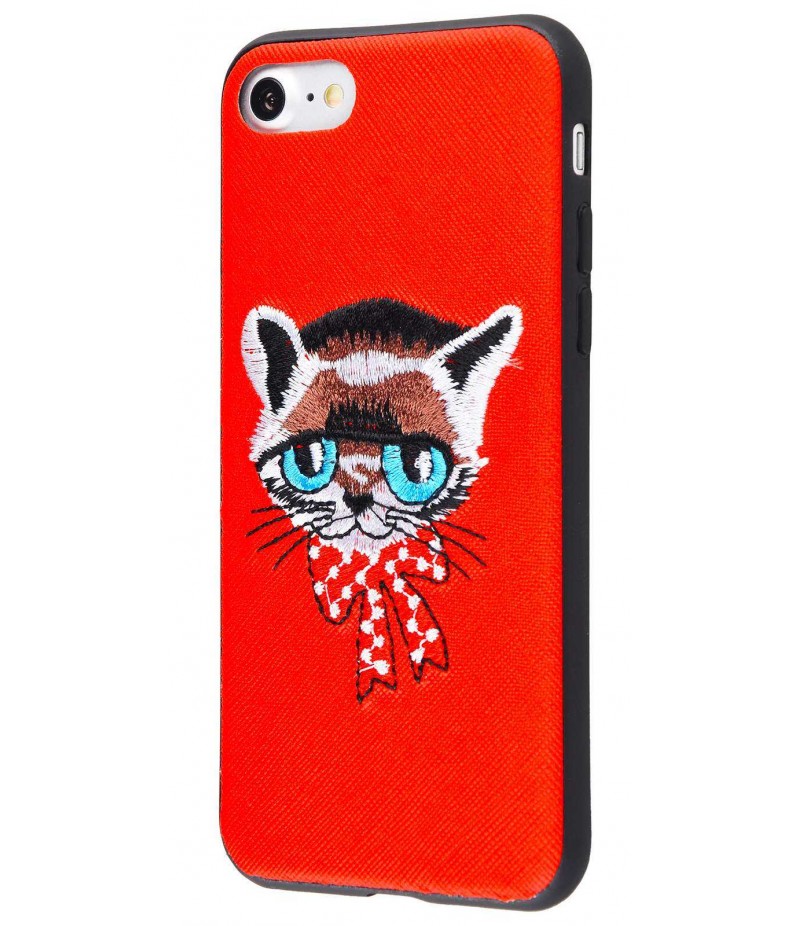 Embroider Animals Leather iPhone 7/8 02