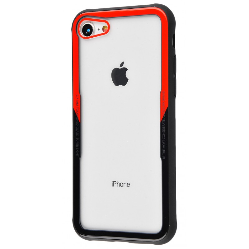 Glass Case 0.5 mm iPhone 7/8 Red_Black