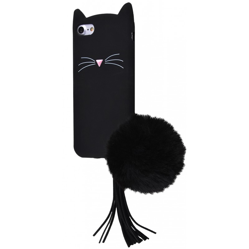 3D чехол Cat Pompon iPhone 7/8 Black