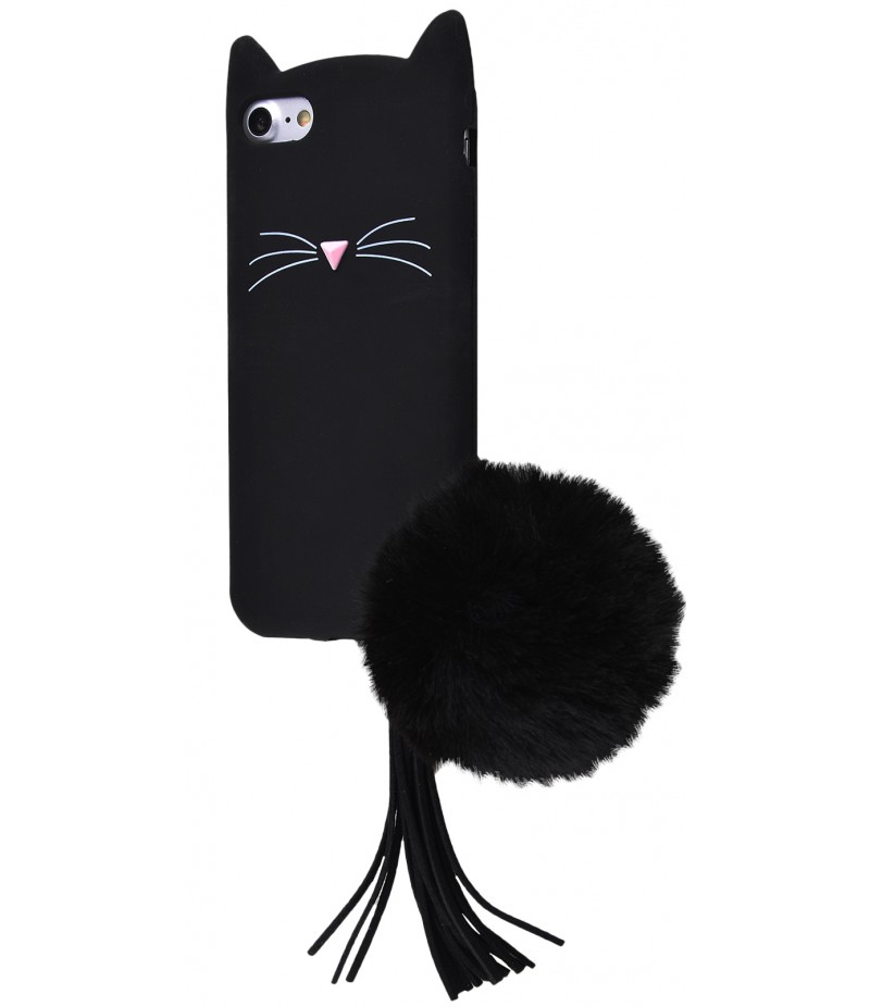 3D чехол Cat Pompon iPhone 7/8 Black