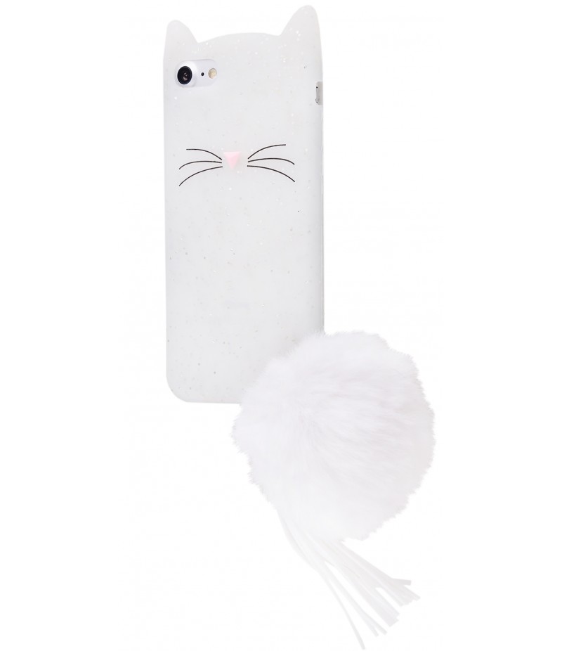 3D чохол Cat Pompon iPhone 7/8 White