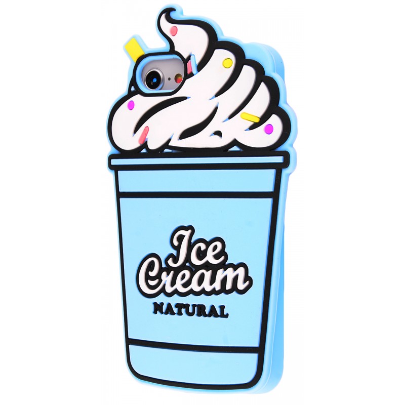 3D чохол ICE Cream Natural iPhone 6/6s/7/8 Blue