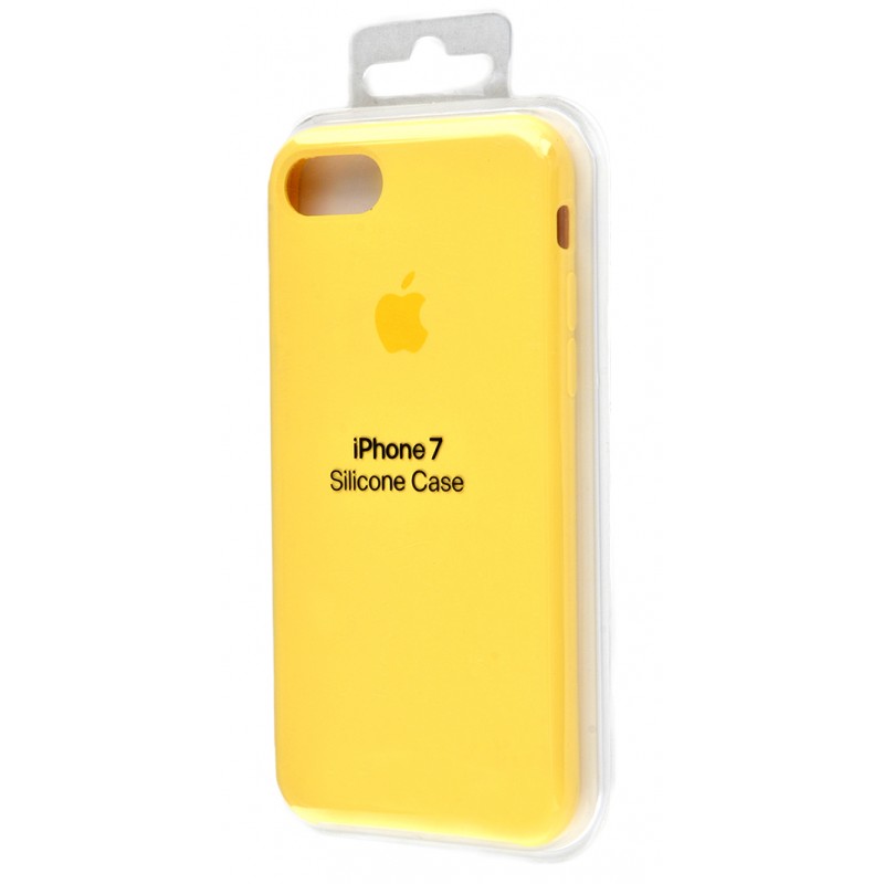 Original silicone case для IPhone 7 yellow