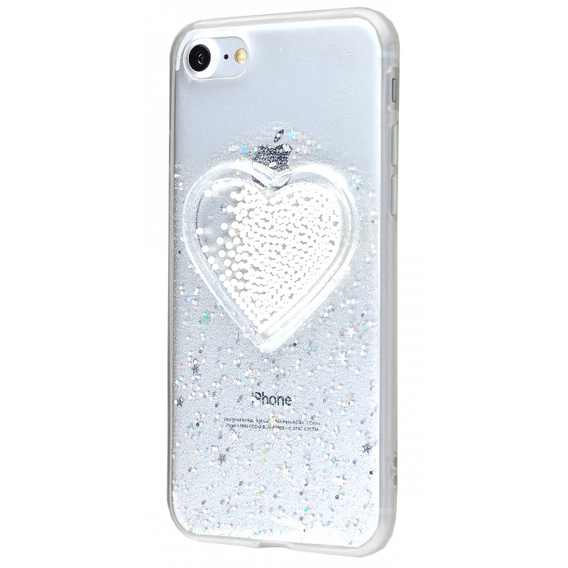 Накладка Diamonds Hearts New iPhone 7/8 white