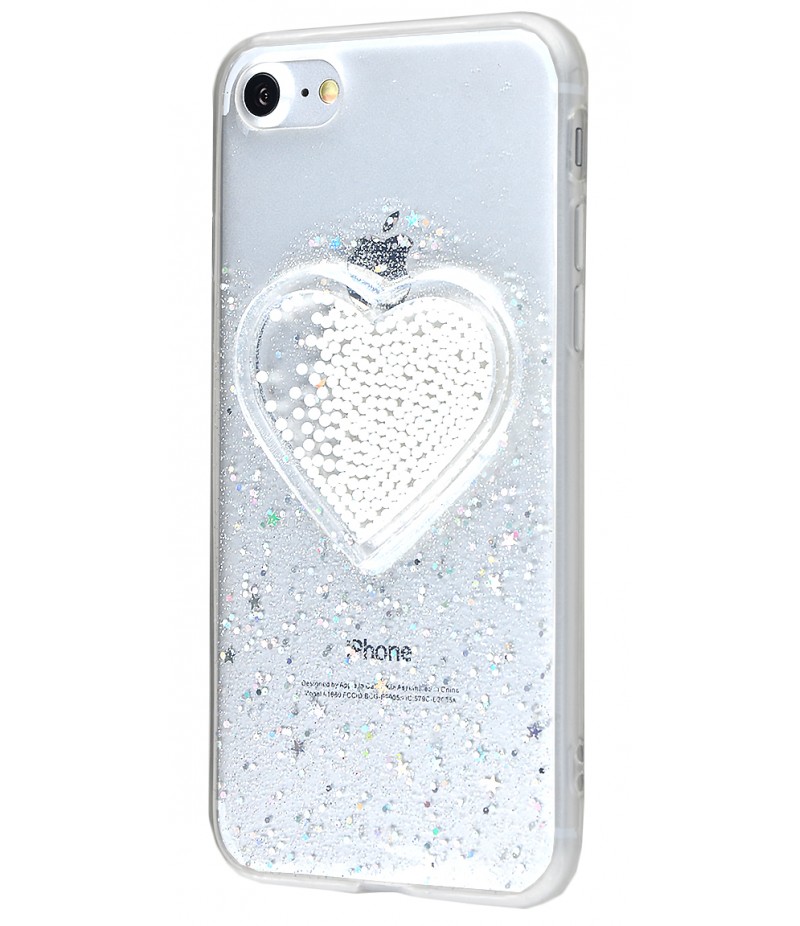 Накладка Diamonds Hearts New iPhone 7/8 white