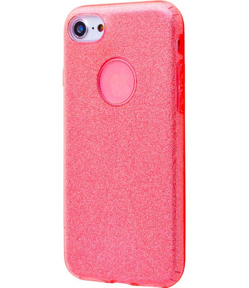 Ударопрочный чехол Shining Glitter iPhone 7/8 red