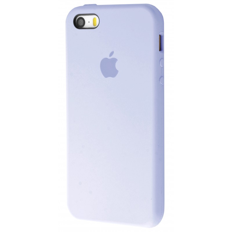 Original silicone case для IPhone 5/5s/SE lilac cream