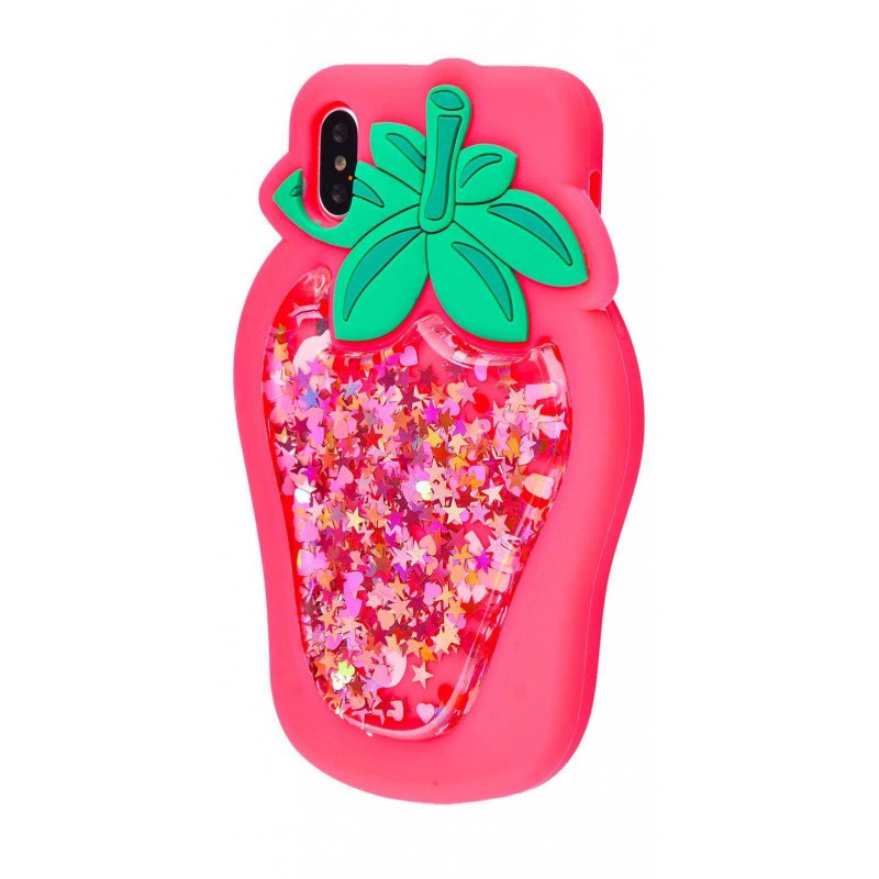 3D чехол Блестки iPhone X 02