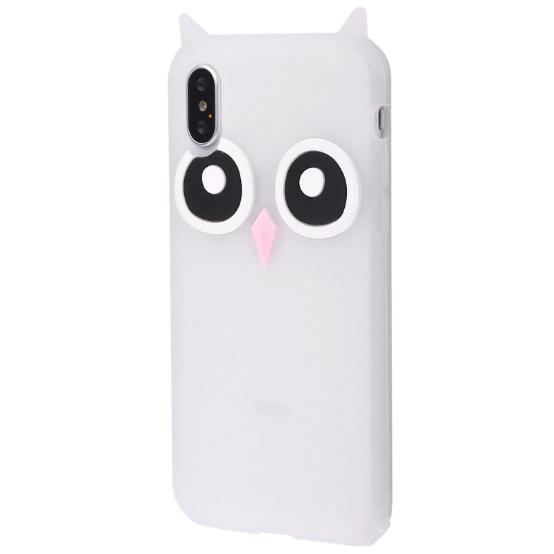 3D чехол Сова iPhone X White