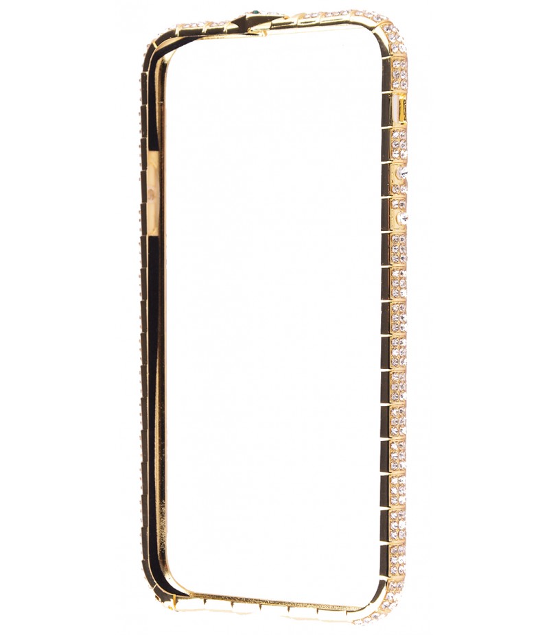BVLGARI бампер Змея iPhone X Gold