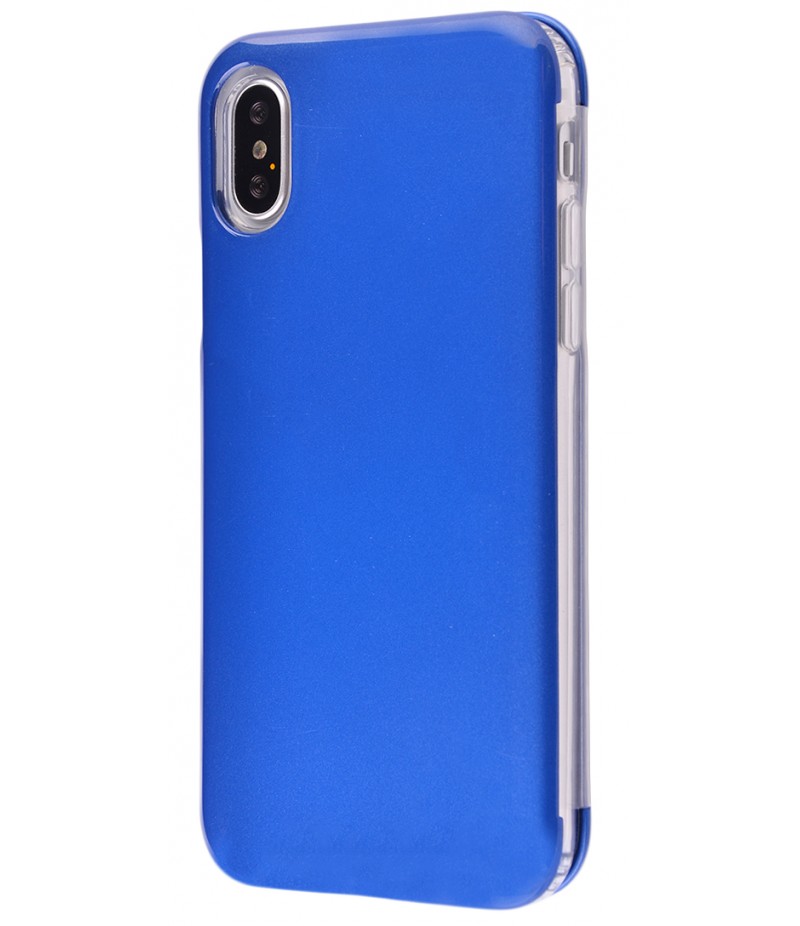 Molan Cano Capsule Flip Hard Case iPhone X Blue