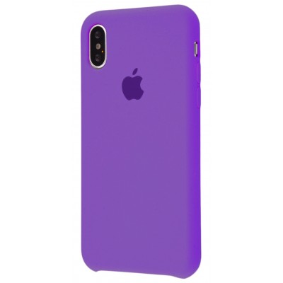  Original Silicone Case (Copy) for iPhone X Fiolet 