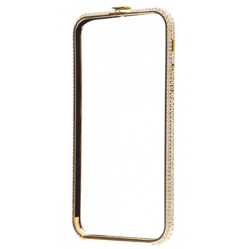 Бампер камни Swarovski iPhone X Gold