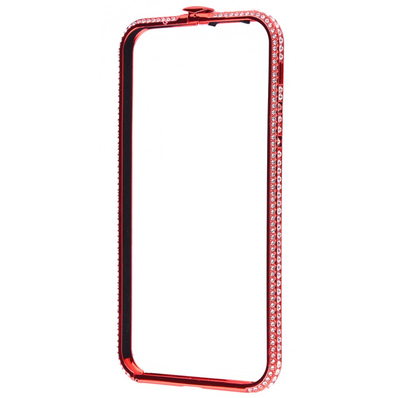 Бампер камни Swarovski iPhone X Red