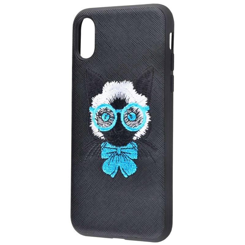 Embroider Animals Leather iPhone X 03