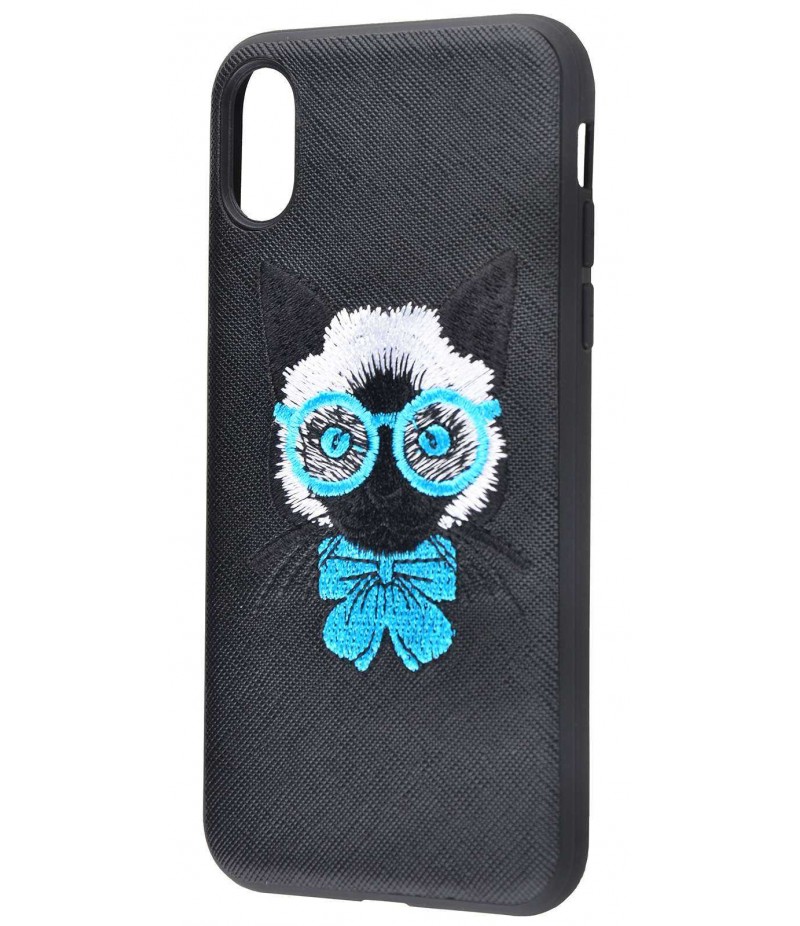 Embroider Animals Leather iPhone X 03