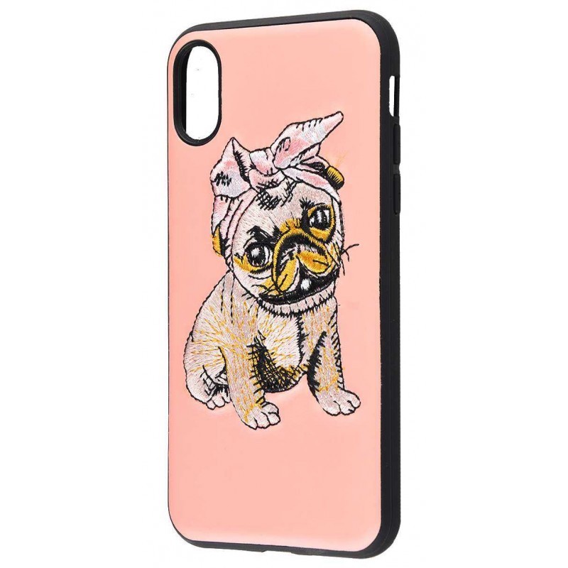 Embroider Animals Leather iPhone X 04