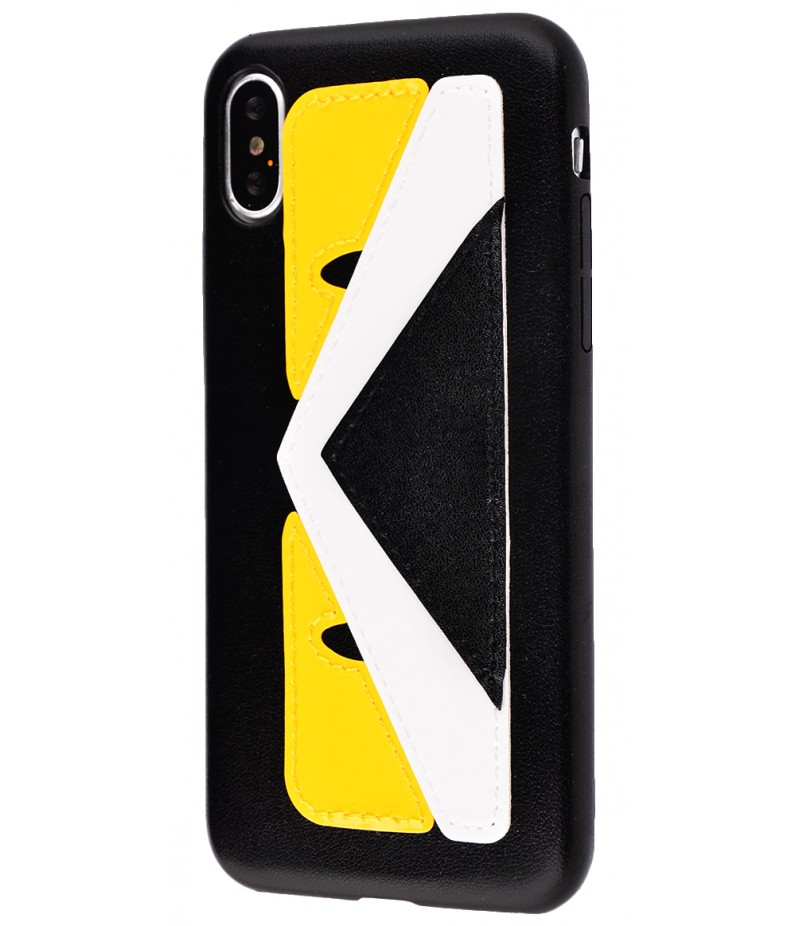 Накладка Fendi iPhone X Yellow