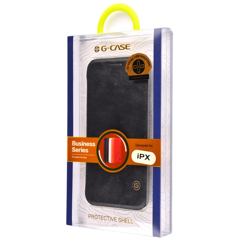 G-Case Book Business Series (Leather) iPhone X Black