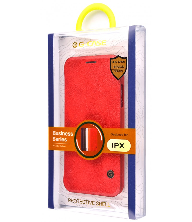 G-Case Book Business Series (Leather) iPhone X Red