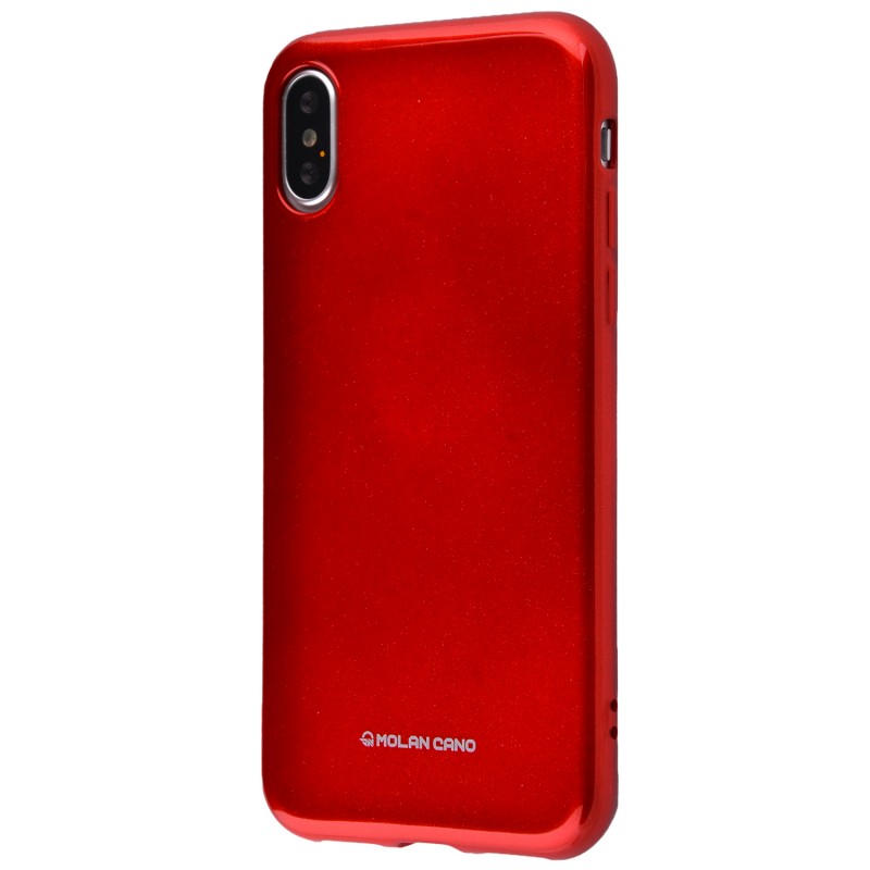 Molan Cano Glossy Jelly Case iPhone X Bordo