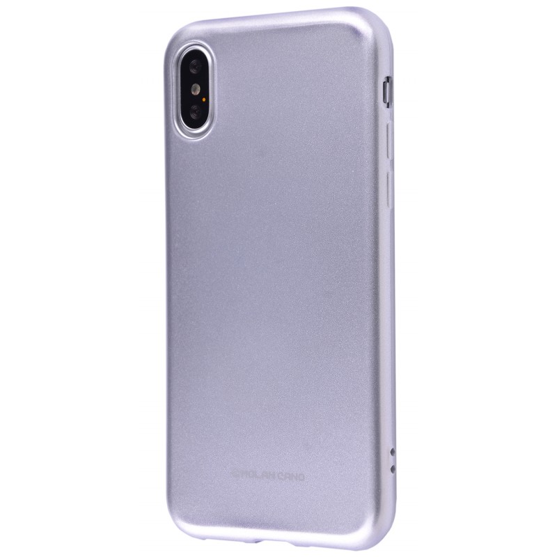 Molan Cano Glossy Jelly Case iPhone X Silver