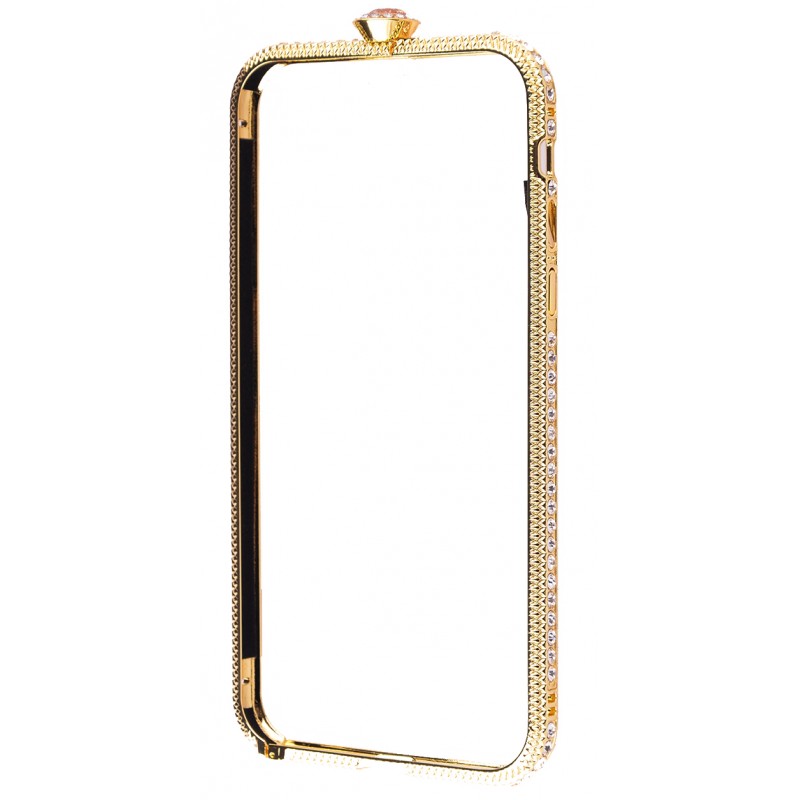 Бампер Stone Swarovski iPhone X Gold